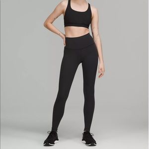 LIKE NEW  Lululemon Wunder Under High-Rise Leggings 28” inseam, black, size 0